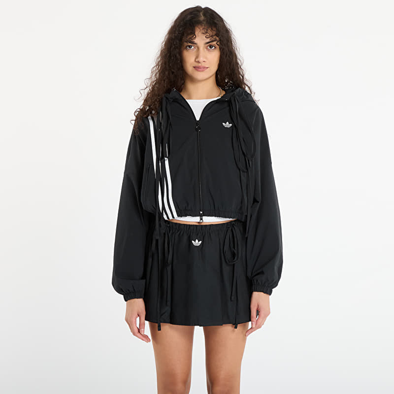 adidas Ribbon Off Placed 3-Stripes Tracktop Black