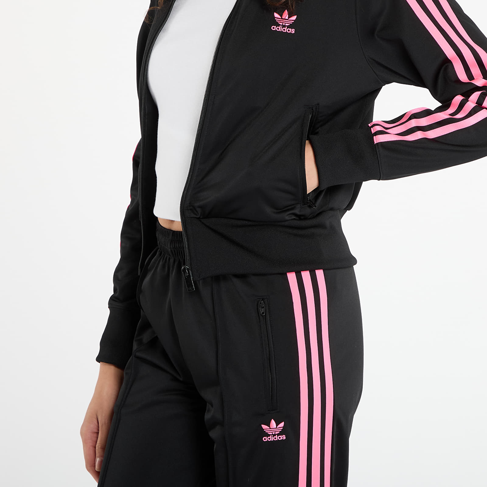 Women's hoodies adidas Adicolor Classics Firebird Track Top Black