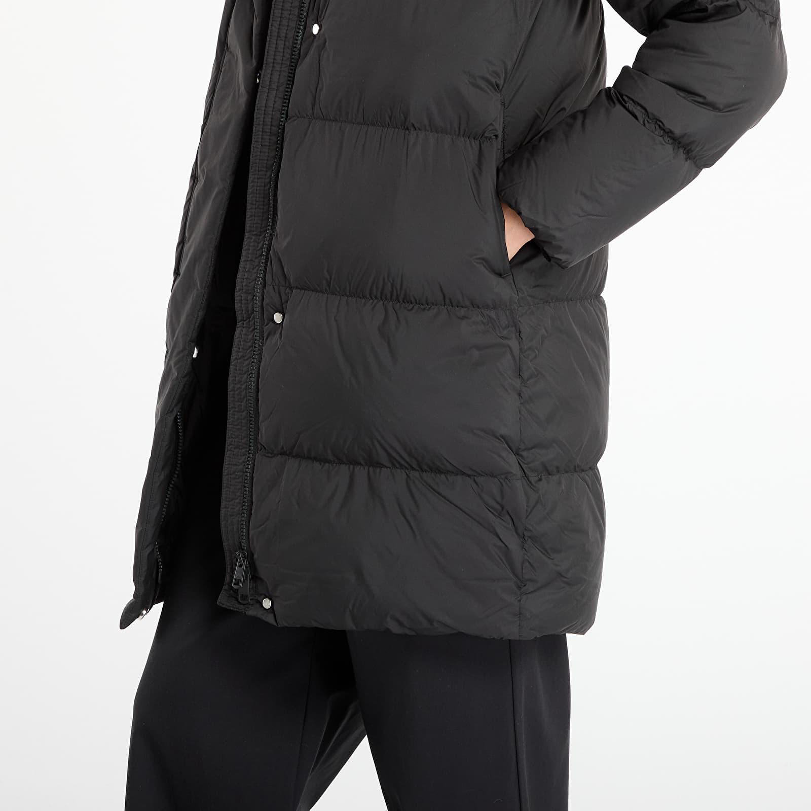 Casacos de mulher Tommy Hilfiger Modern Down Reg Coat Black