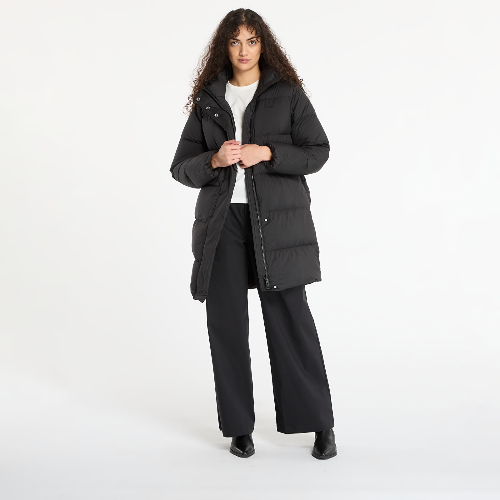 Casacos de mulher Tommy Hilfiger Modern Down Reg Coat Black