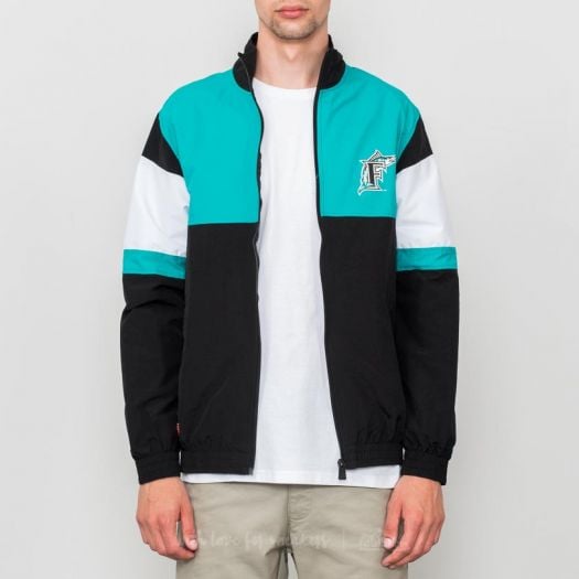 Jackets New Era MLB Coast 2 Coast Florida Marlins Jacket Black Teal Footshop