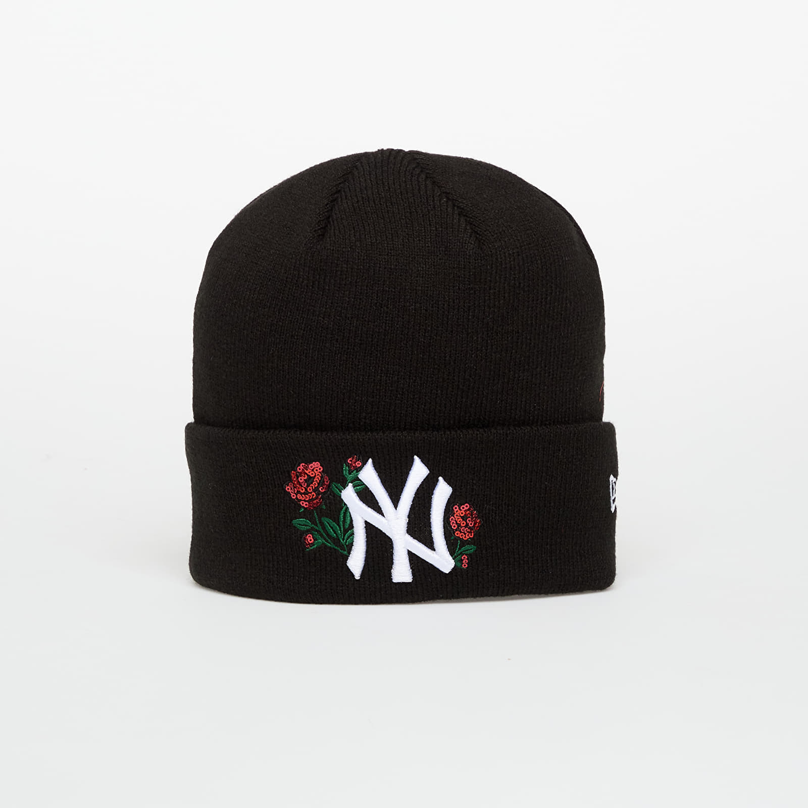 Șapcă New Era Knit Medium Wmns MLB Sequin Rose New York Yankees Beanie Black Universal