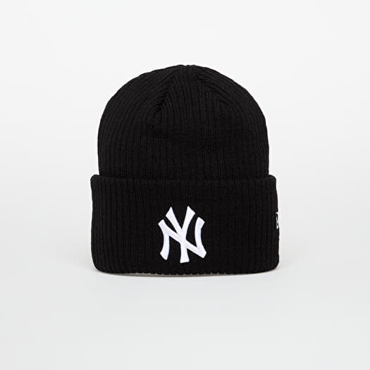New Era Knit Medium MLB Wide Cuff Beanie New York Yankees Black