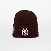 New Era Knit Medium MLB Ws Beanie New York Yankees Frosted Burgundy/ White