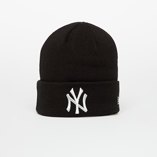 New Era Knit Medium MLB Metallic Beanie New York Yankees Black