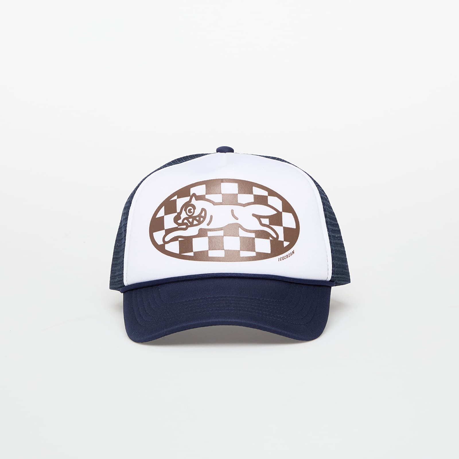 Meeste mütsid Billionaire Boys Club Icecream Checker Running Dog Trucker Cap Ecru/ Navy