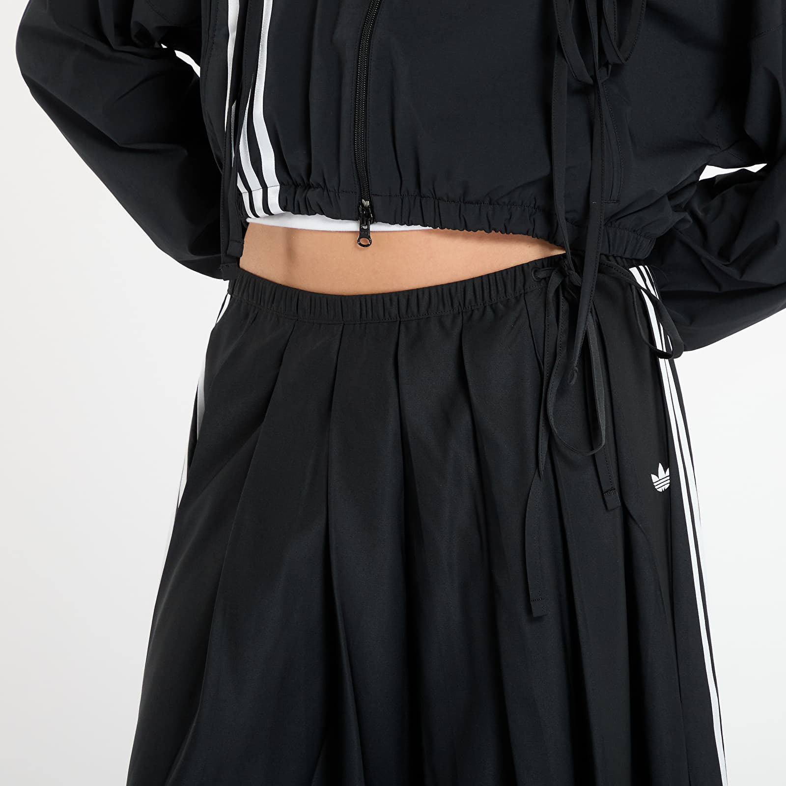 Naiste seelikud adidas Ribbon Pleated Maxi Skirt Black