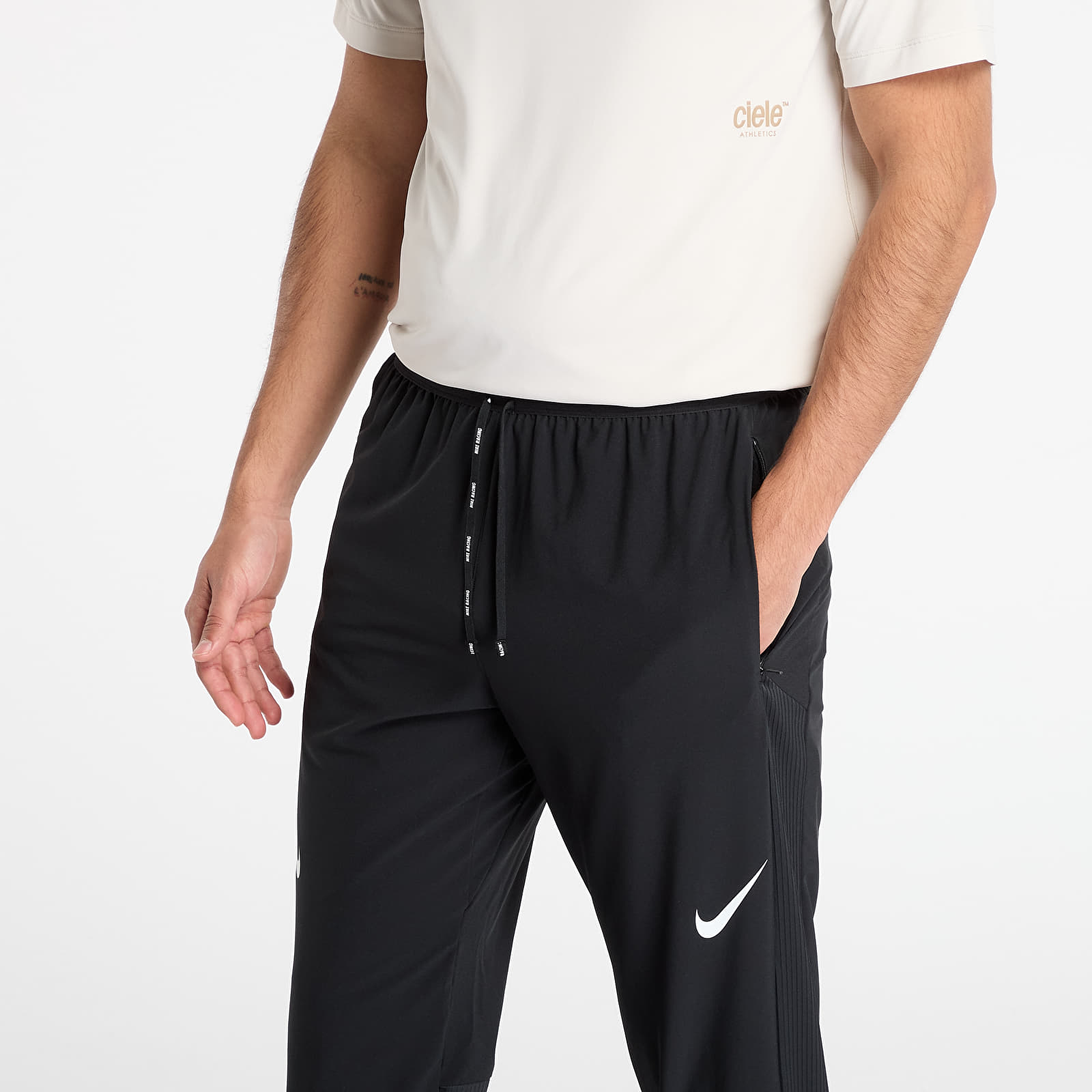Kalhoty Nike AeroSwift Men's Dri-FIT ADV Running Pants Black/ Summit White