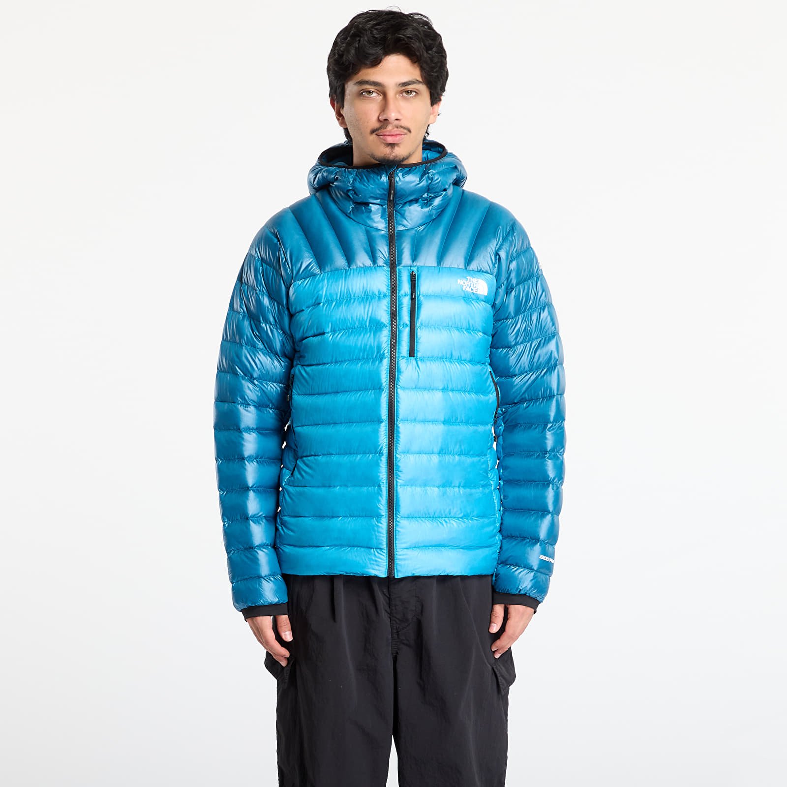 Men's jackets The North Face Summit Breithorn Hooded Down Jacket Meridian Blue/ Dusk Blue