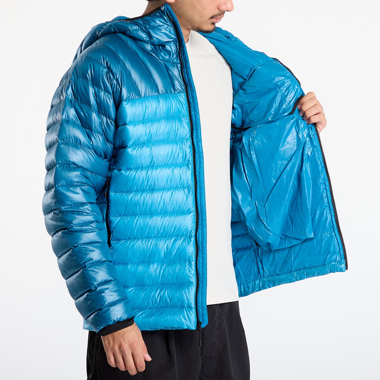 Men's jackets The North Face Summit Breithorn Hooded Down Jacket Meridian Blue/ Dusk Blue