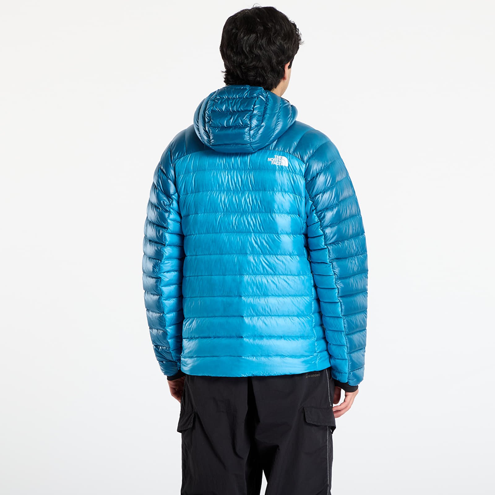Men's jackets The North Face Summit Breithorn Hooded Down Jacket Meridian Blue/ Dusk Blue