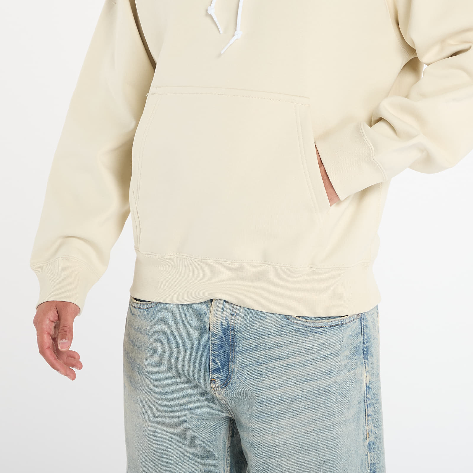 Kapuutsikud ja kampsunid Nike Solo Swoosh Men's Fleece Hoodie Lt Khaki