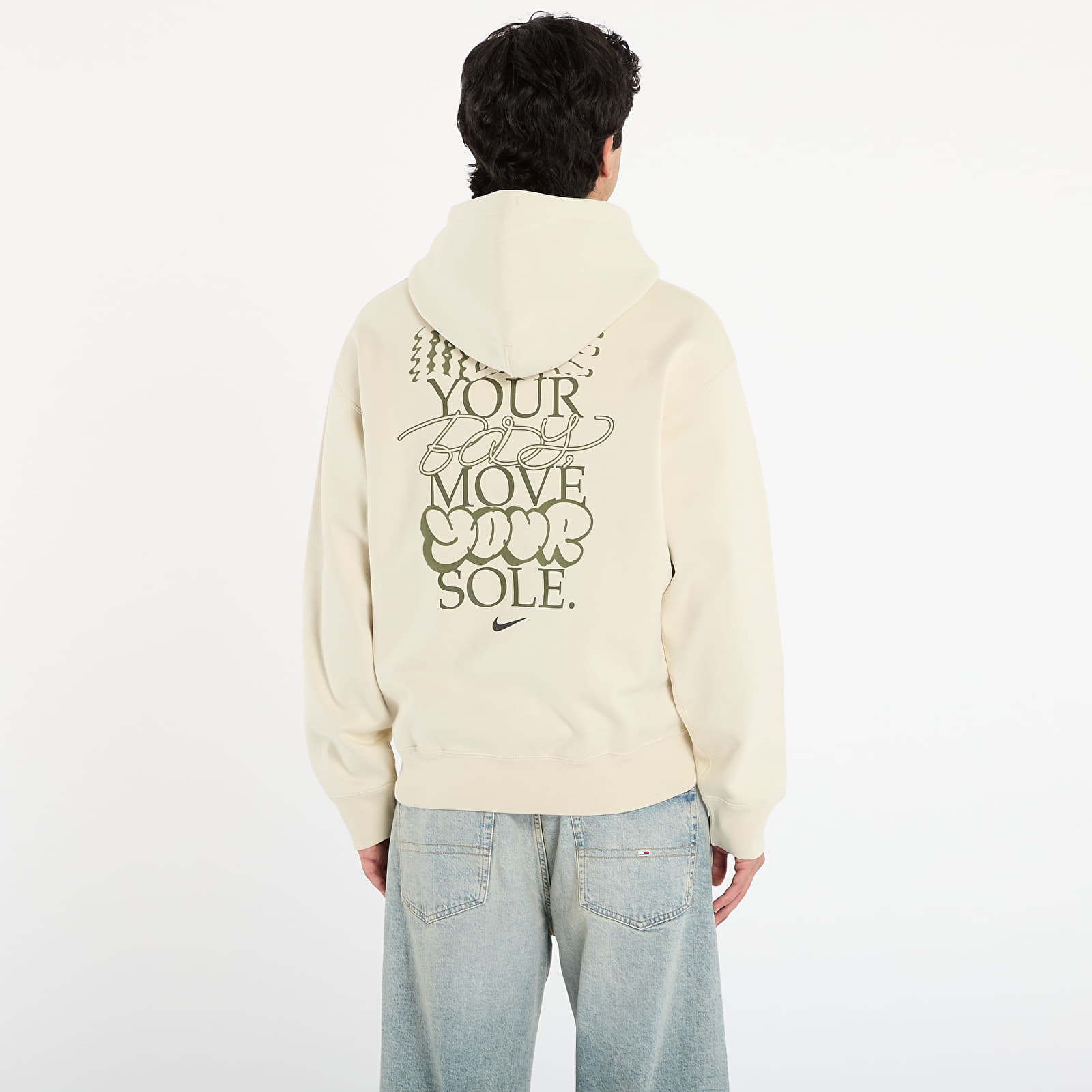 Kapuutsikud ja kampsunid Nike Solo Swoosh Men's Fleece Hoodie Lt Khaki