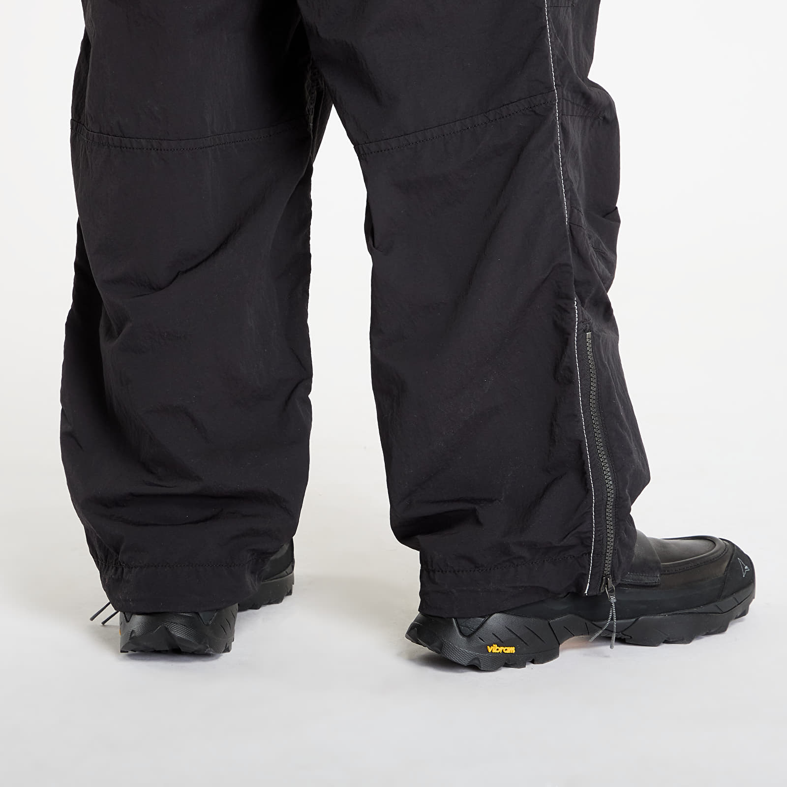 Men's trousers ROA x And Wander Garment-dyed Pants Black