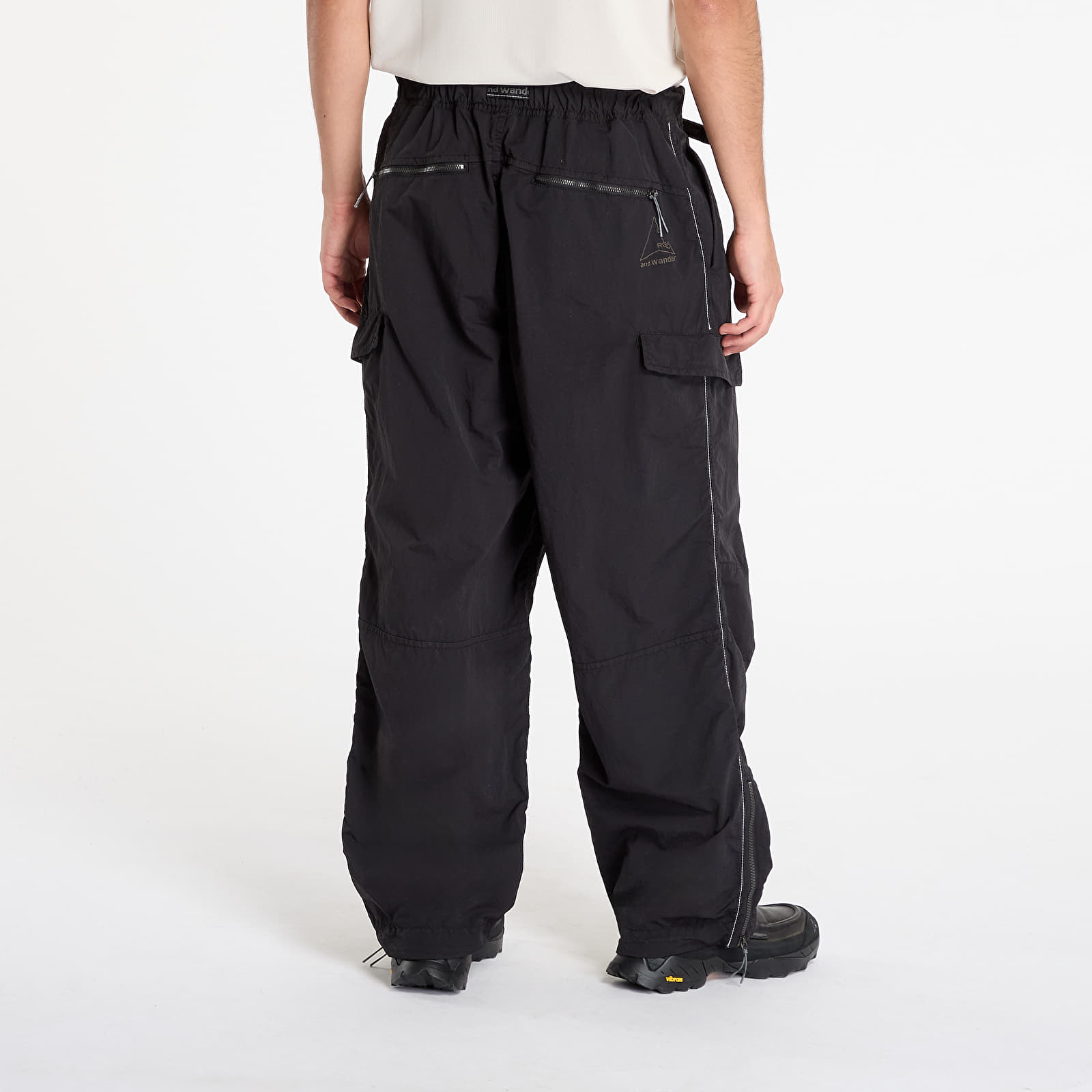Men's trousers ROA x And Wander Garment-dyed Pants Black