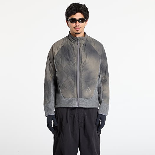 ROA x And Wander Quilted Fleece Jacket Grey