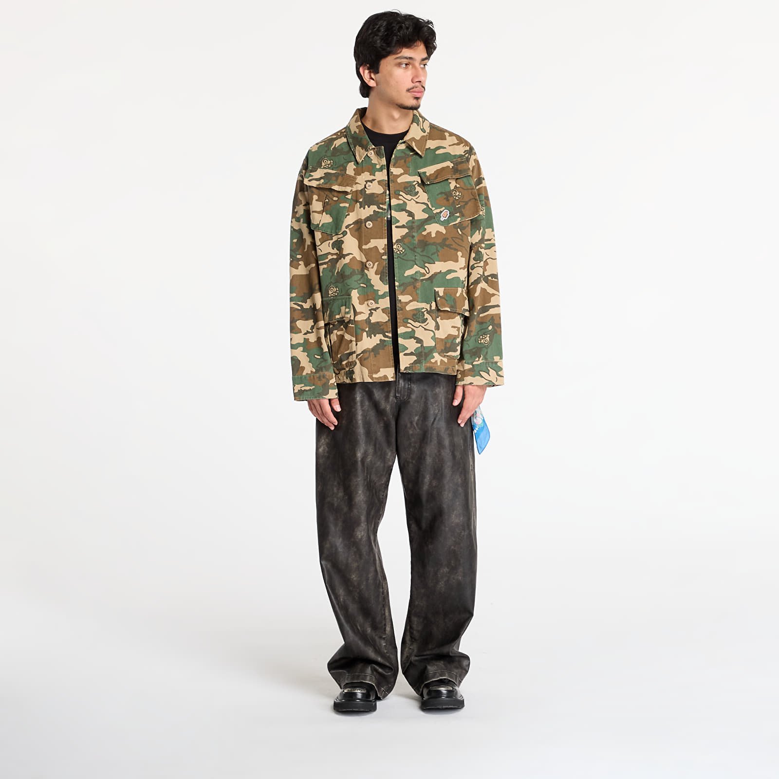 Meeste jakid Billionaire Boys Club Icecream Running Dog Woodland Camo Field Jacket Camo