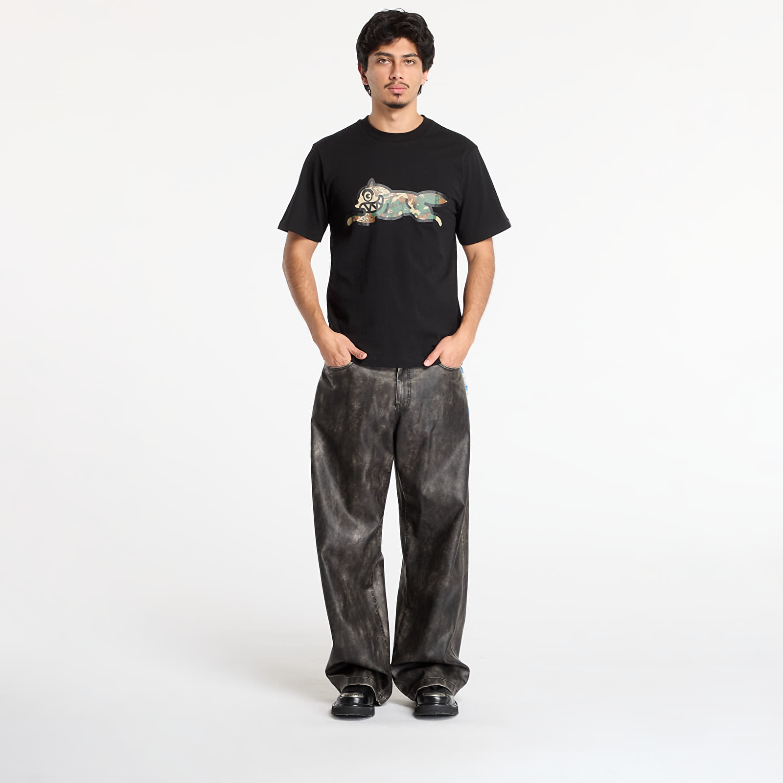 Meeste T-särgid Billionaire Boys Club Icecream Woodland Camo Running Dog T-Shirt Black