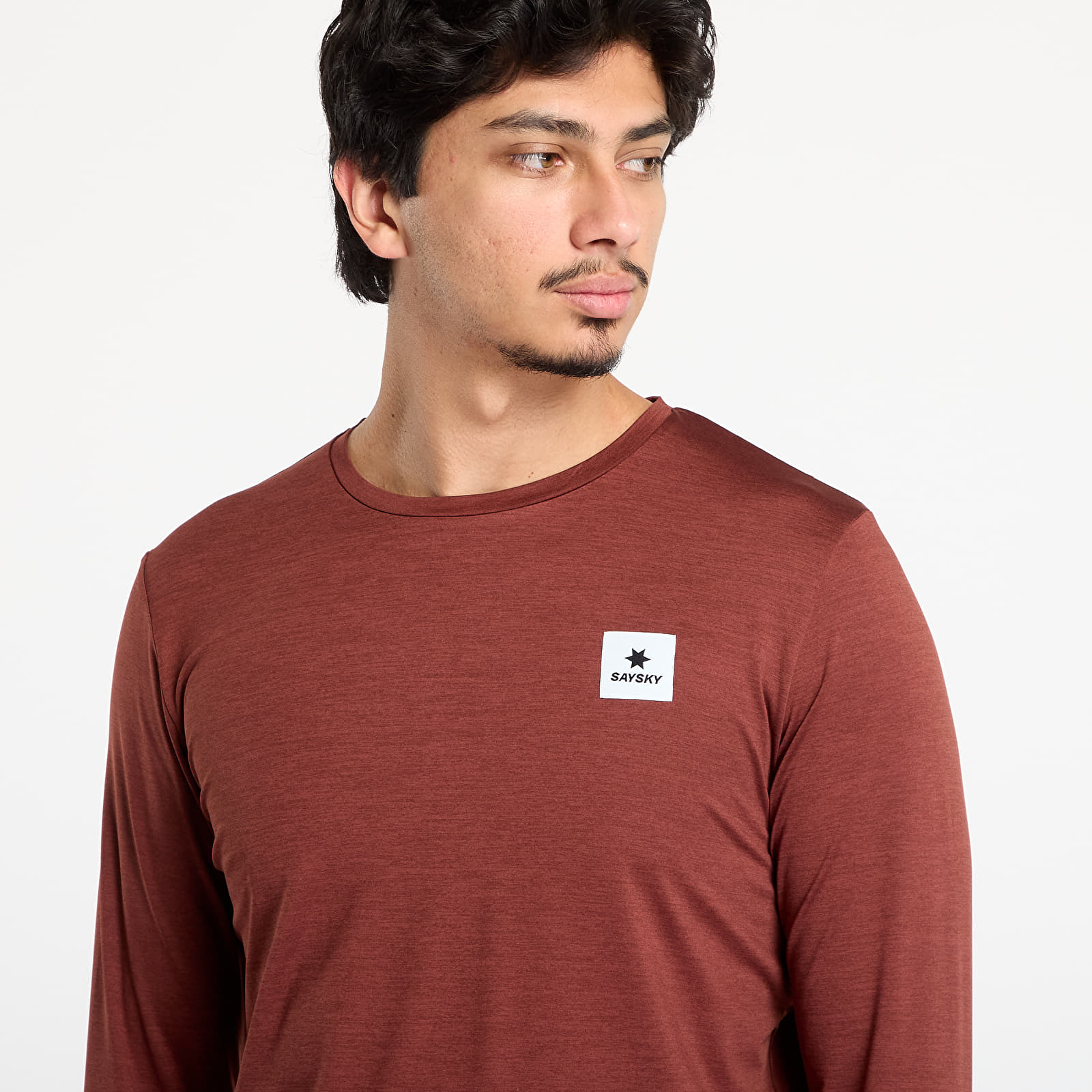 Trička SAYSKY Statement Pace Long Sleeve Red