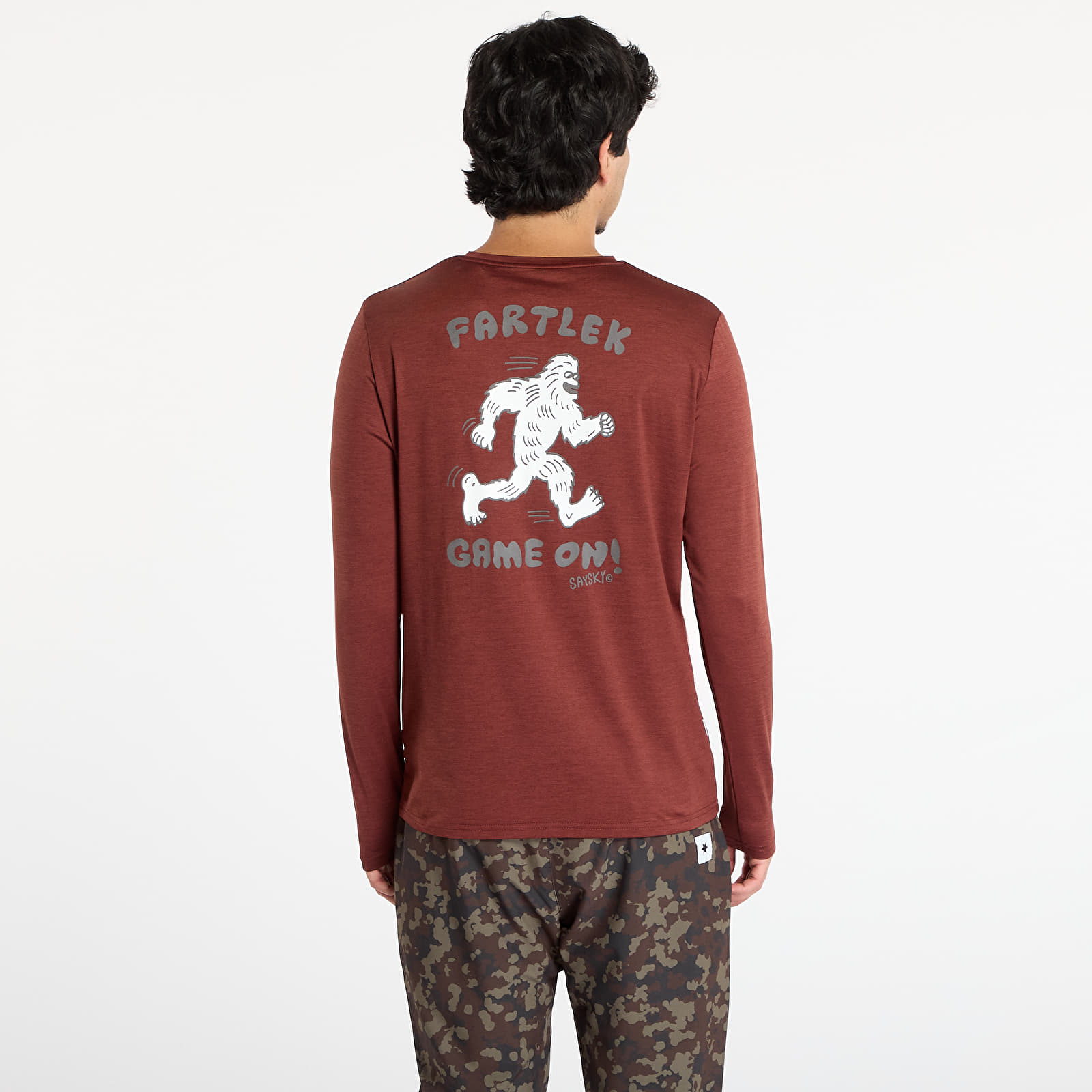 Trička SAYSKY Statement Pace Long Sleeve Red