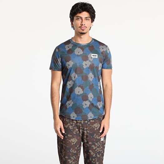 Tričko SAYSKY Flower Combat T-Shirt Blue Aop