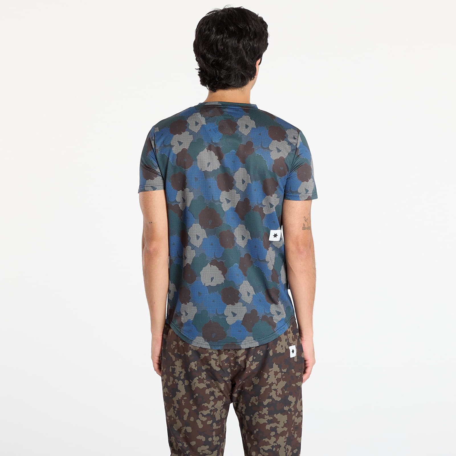 Trička SAYSKY Flower Combat T-Shirt Blue Aop