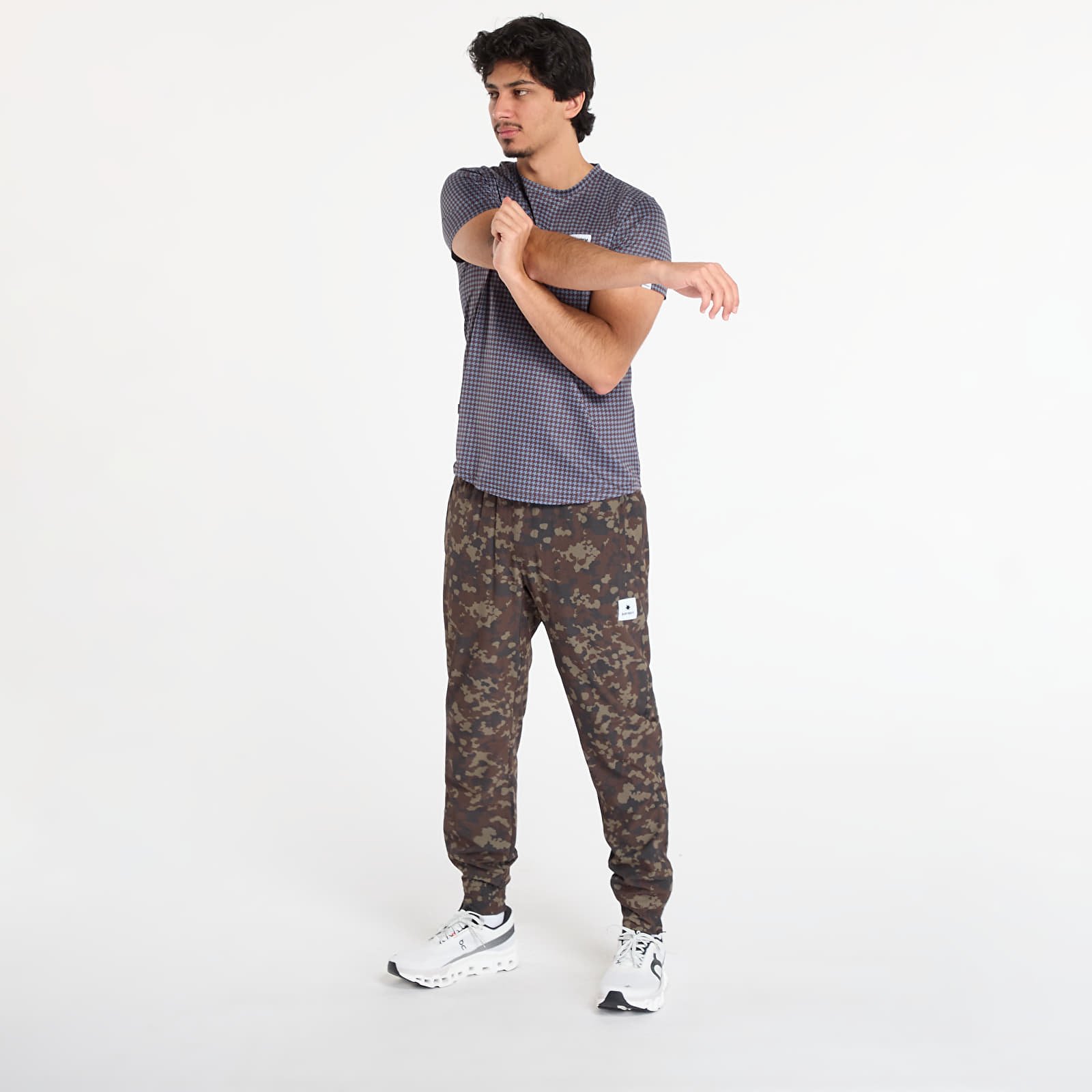 T-särgid SAYSKY Houndstooth Combat T-Shirt Blue Aop