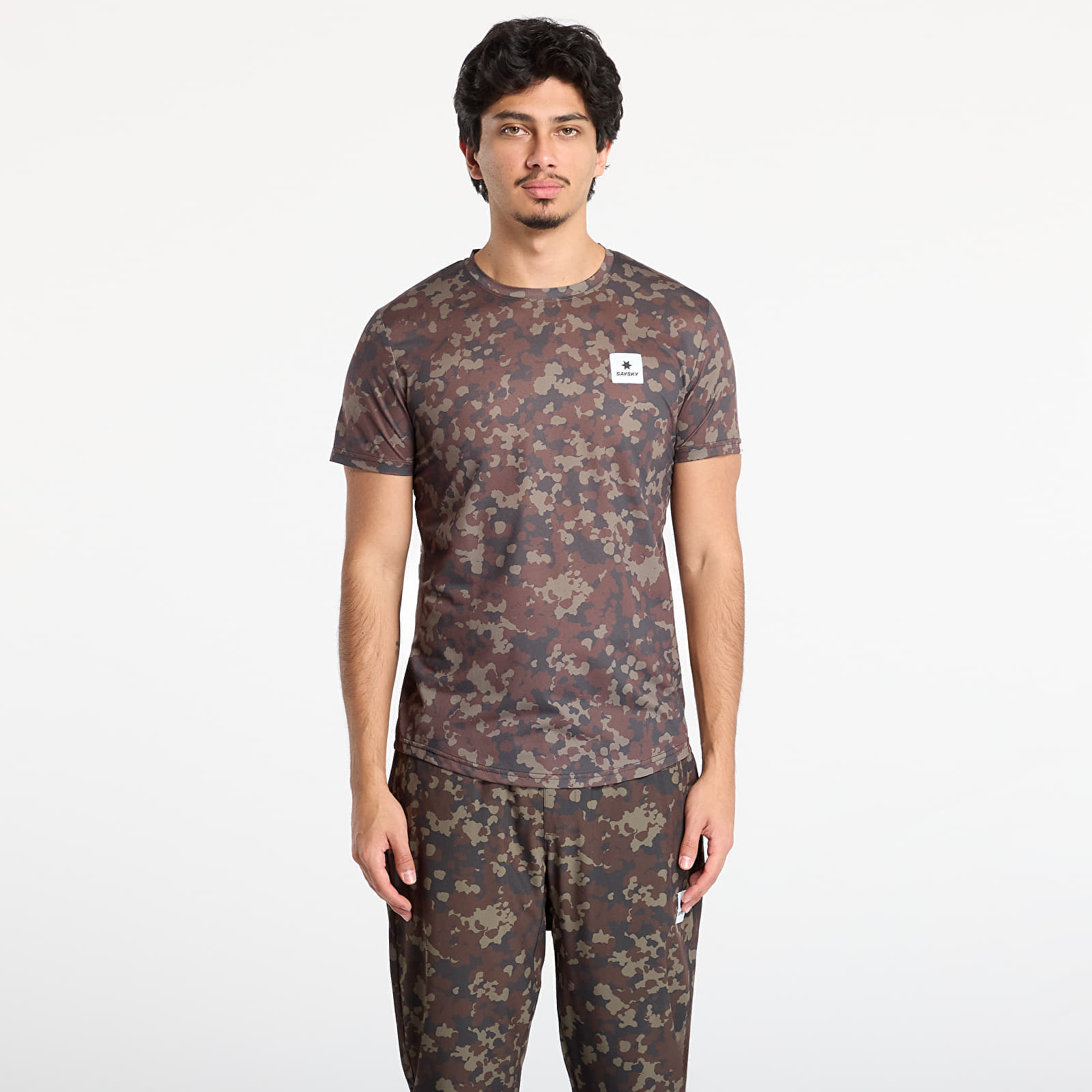 Tricou SAYSKY Camo Combat T-Shirt Brown AOP L