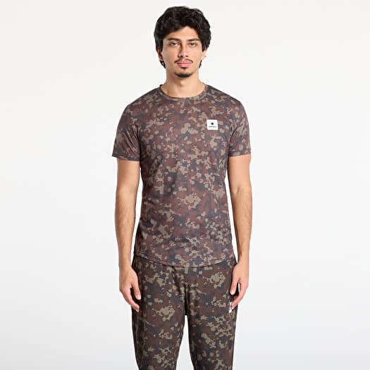 SAYSKY Camo Combat T-Shirt Brown AOP