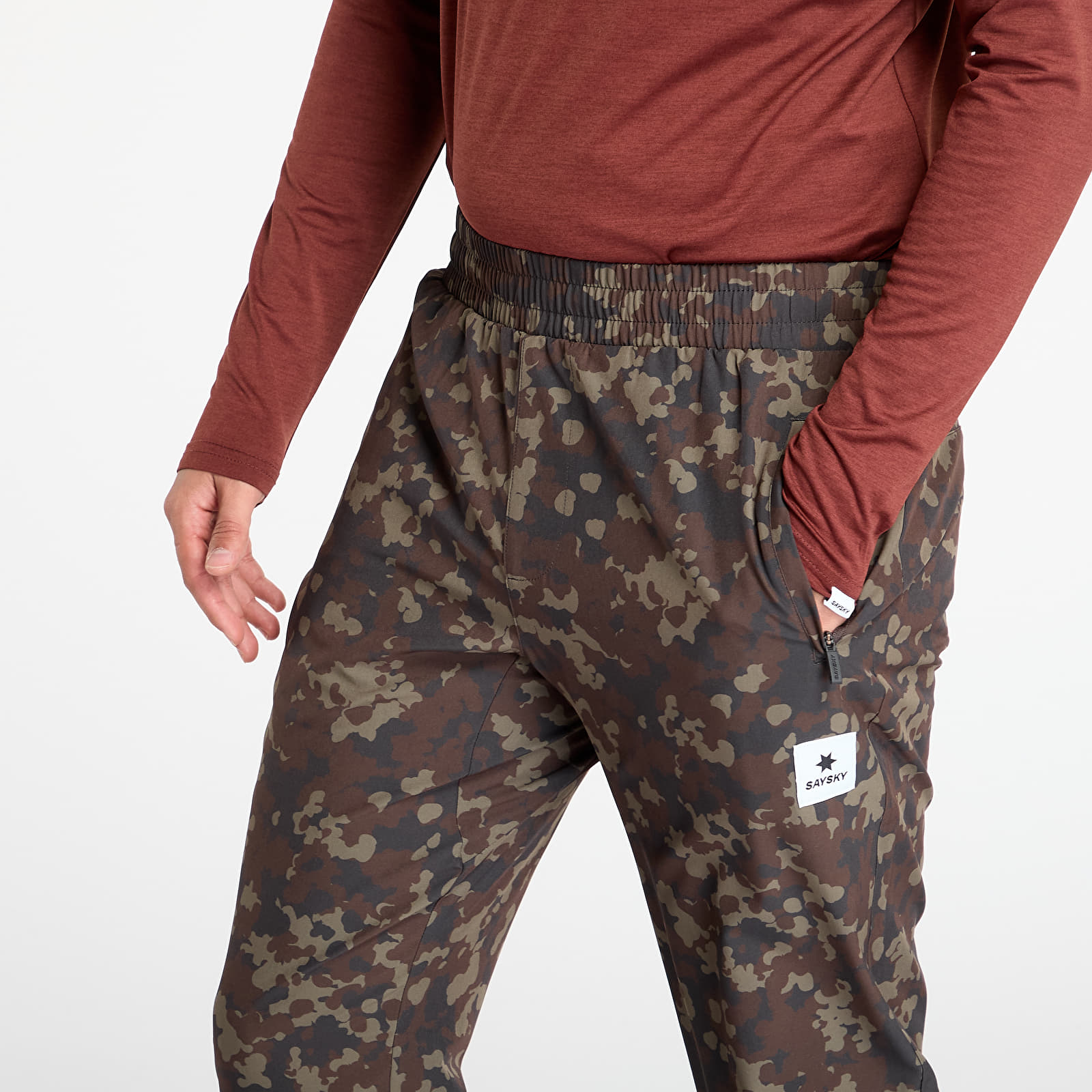Kalhoty SAYSKY Camo Blaze Pants Brown AOP
