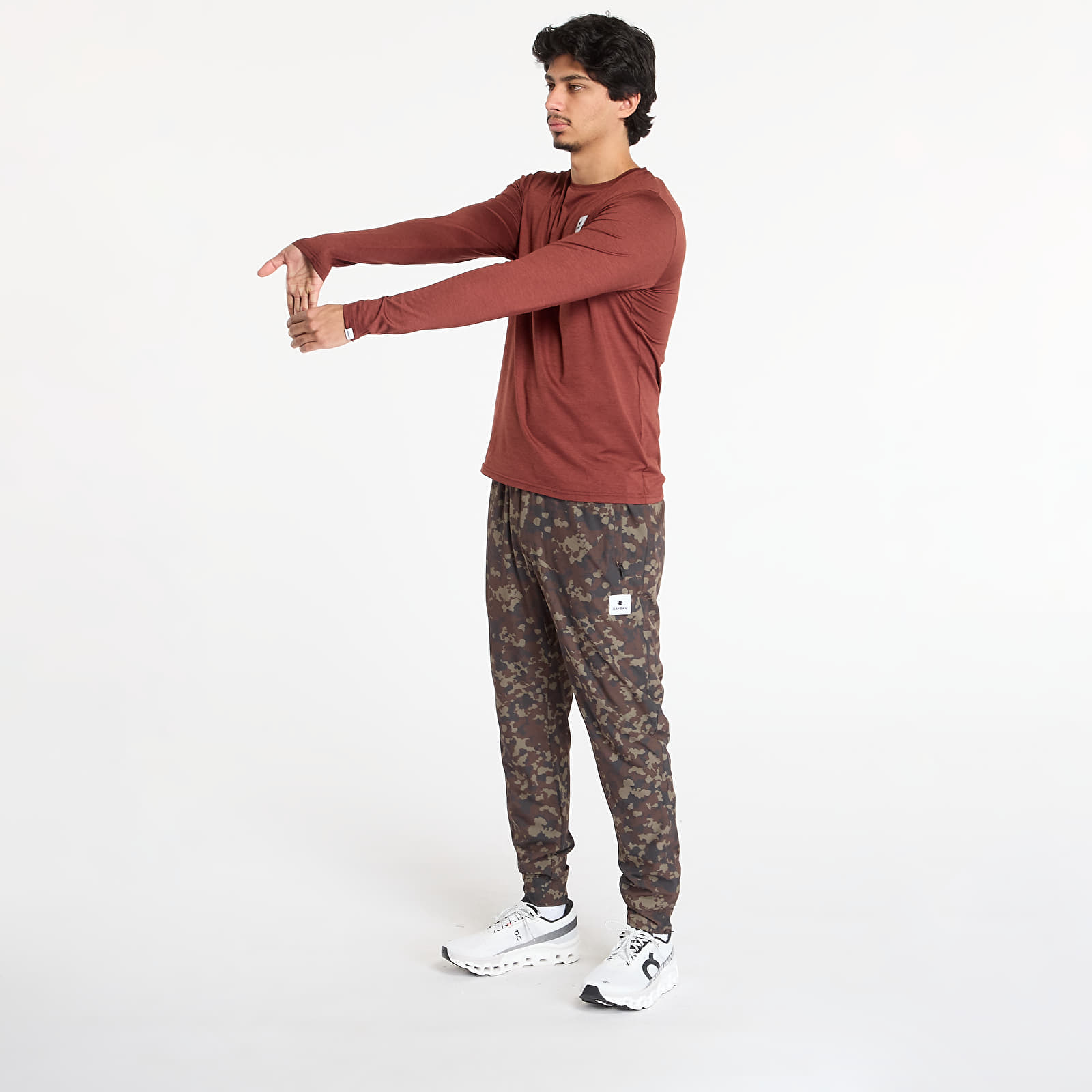 Kalhoty SAYSKY Camo Blaze Pants Brown AOP