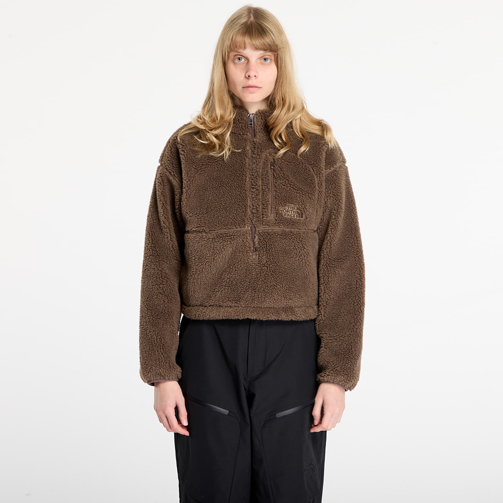 Kapuutsikud ja kampsunid The North Face W Extreme Pile 2 Pullover Smokey Brown
