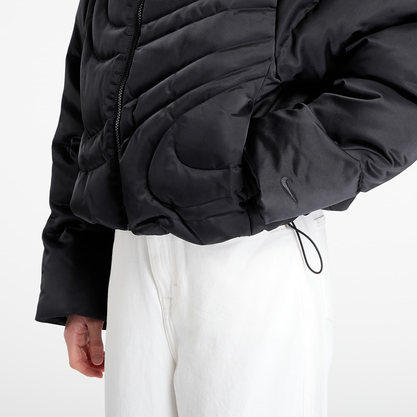 Naiste jakid Nike Sportswear Swoosh Series Women's Therma-FIT Oversized Down Puffer Jacket Black/ Black