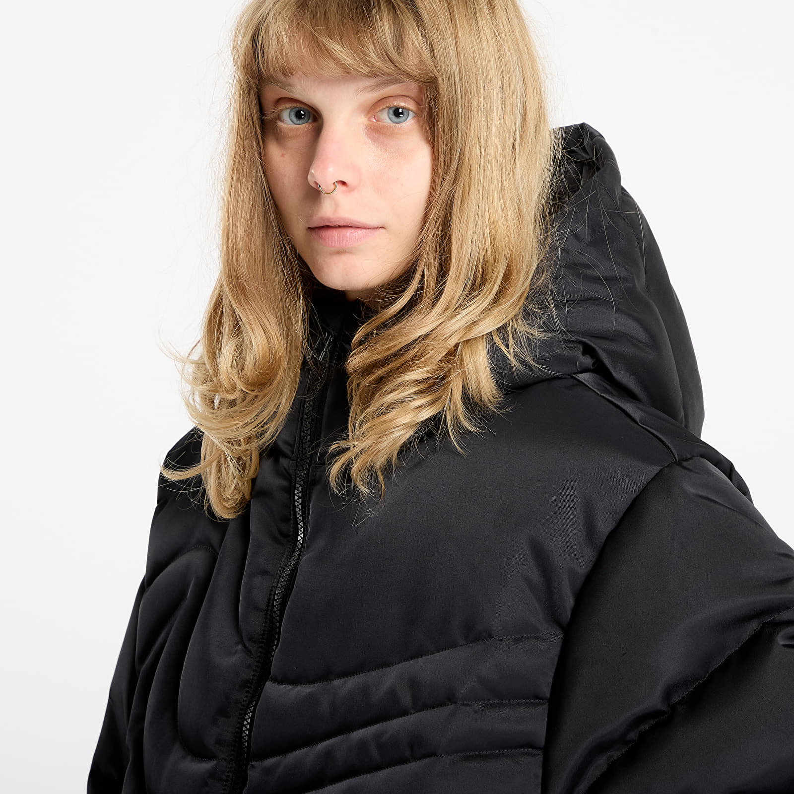 Naiste jakid Nike Sportswear Swoosh Series Women's Therma-FIT Oversized Down Puffer Jacket Black/ Black