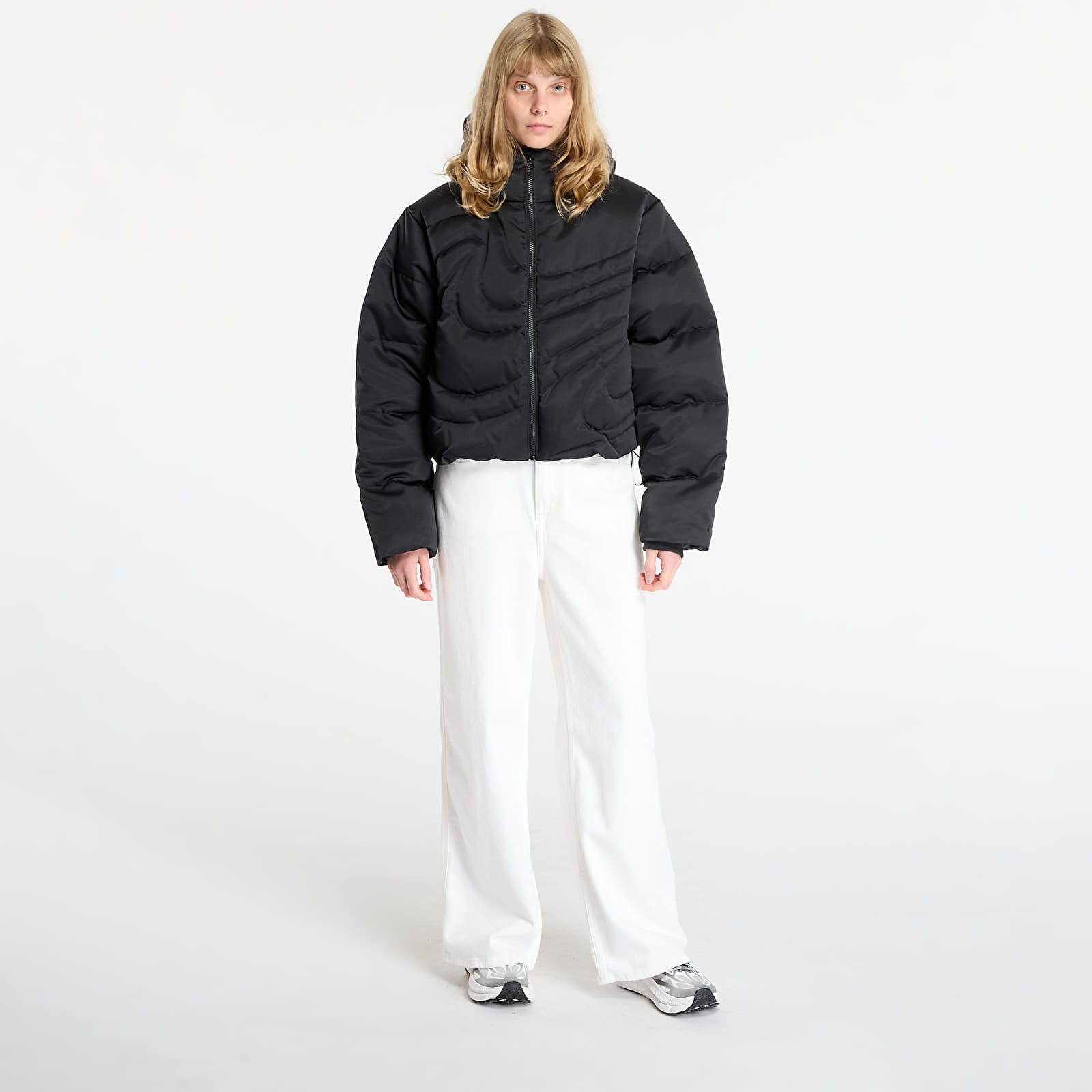 Naiste jakid Nike Sportswear Swoosh Series Women's Therma-FIT Oversized Down Puffer Jacket Black/ Black