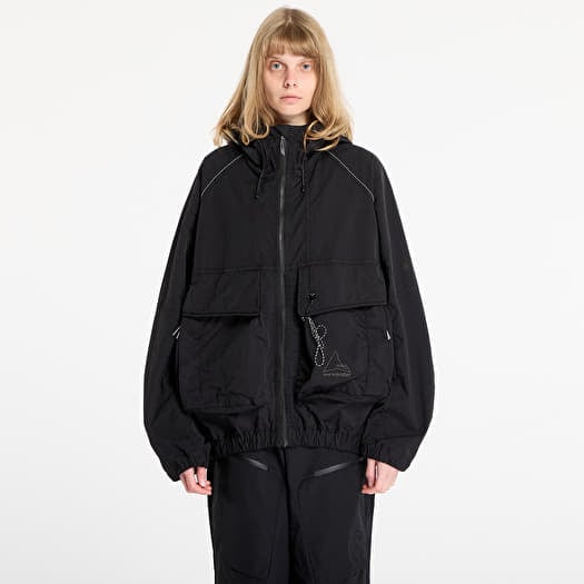 ROA x And Wander Garment Dye Nylon Hooded Jacket UNISEX Black