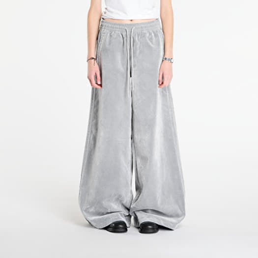 adidas Brushed Twill Oversized Firebird Track Pants Grey Two