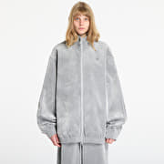adidas Brushed Twill Oversized Firebird Track Top Grey Two