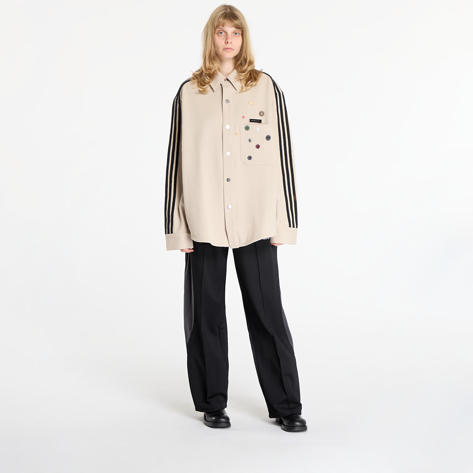 Krekli adidas x SONG FOR THE MUTE ADI006 Shirt Jacket Stone Khaki