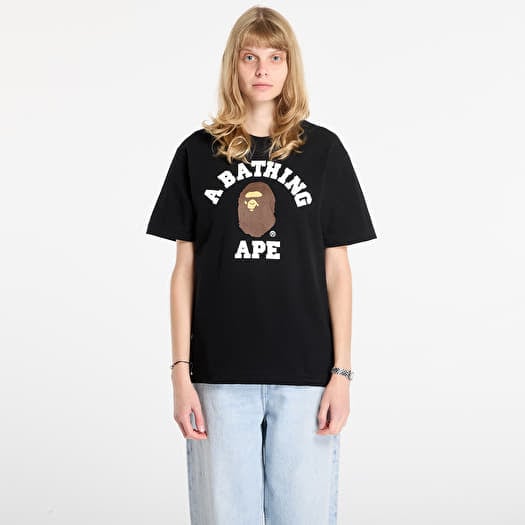T-shirt A BATHING APE College Tee UNISEX Black