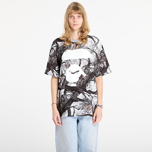 T-särk A BATHING APE Tree Edge Camo Ape Face Relaxed Fit Tee UNISEX White