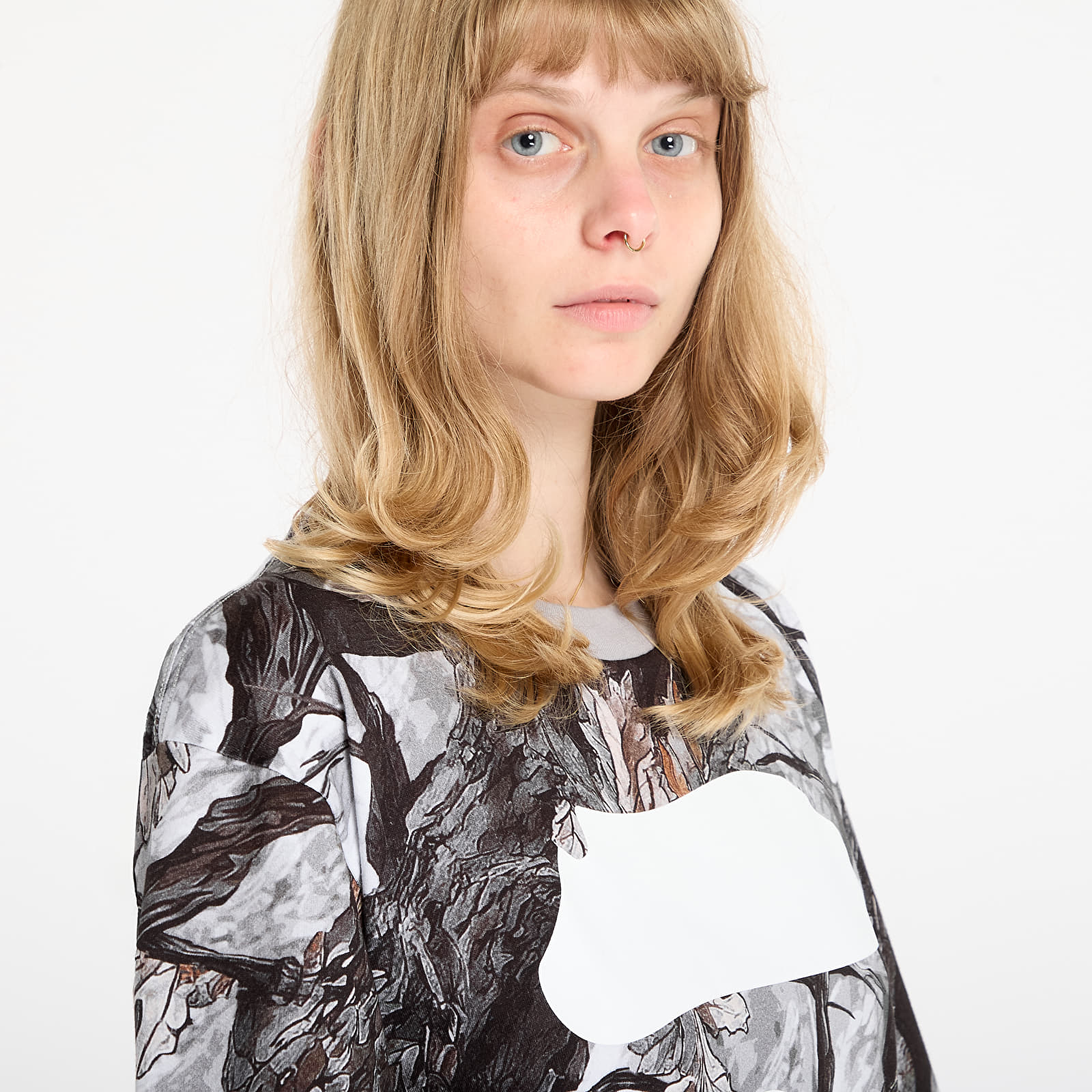 Vīriešu T-krekli A BATHING APE Tree Edge Camo Ape Face Relaxed Fit Tee UNISEX White