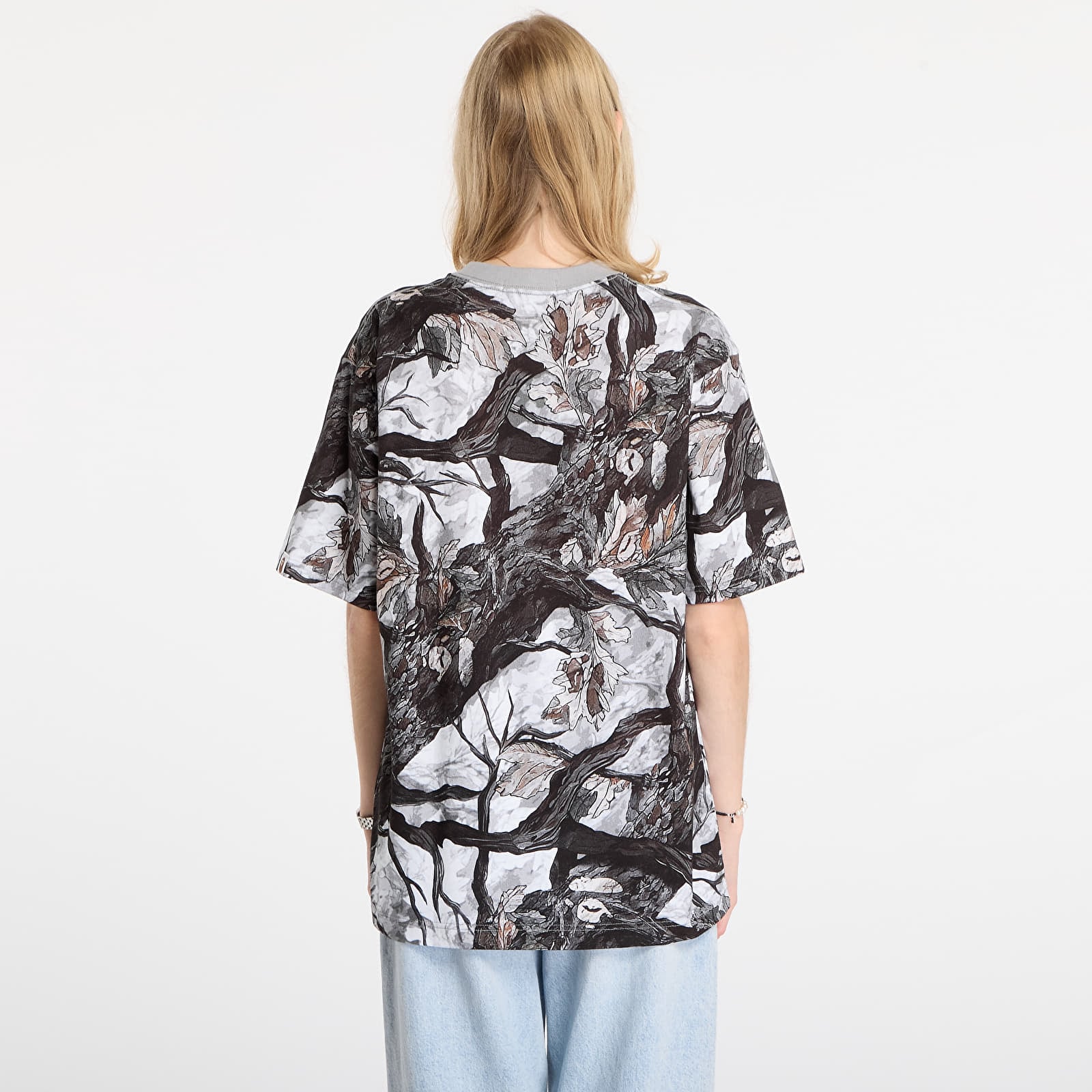 Vīriešu T-krekli A BATHING APE Tree Edge Camo Ape Face Relaxed Fit Tee UNISEX White