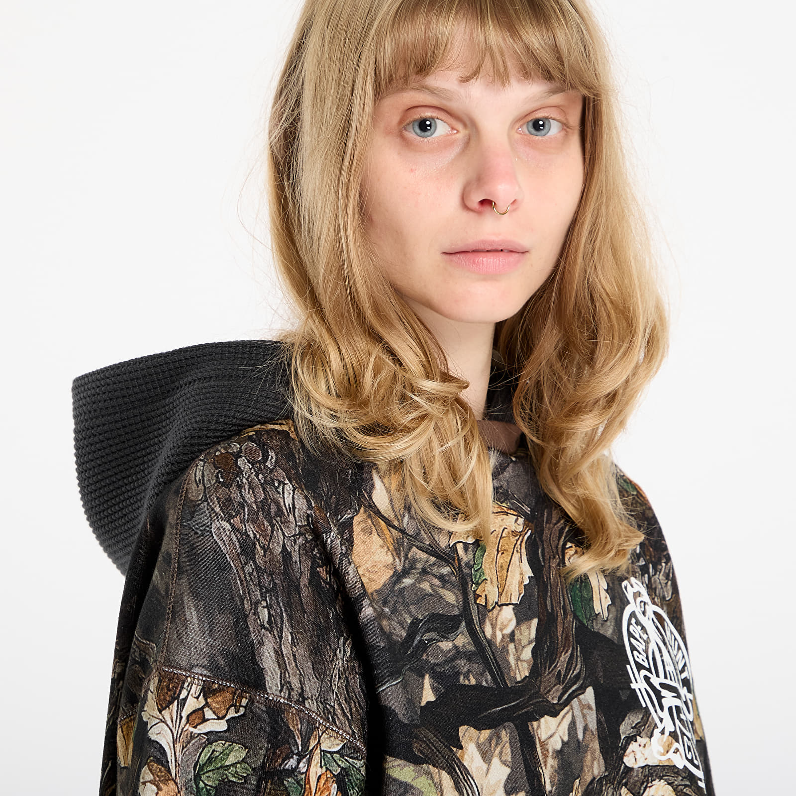 Meeste kapuutsiga dressid A BATHING APE Tree Edge Camo Layered Pullover Hoodie UNISEX Brown