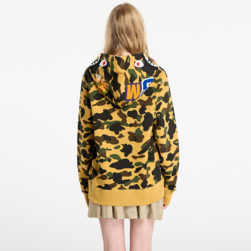 A BATHING APE 1St Camo Shark Full Zip Hoodie UNISEX Yellow | Footshop