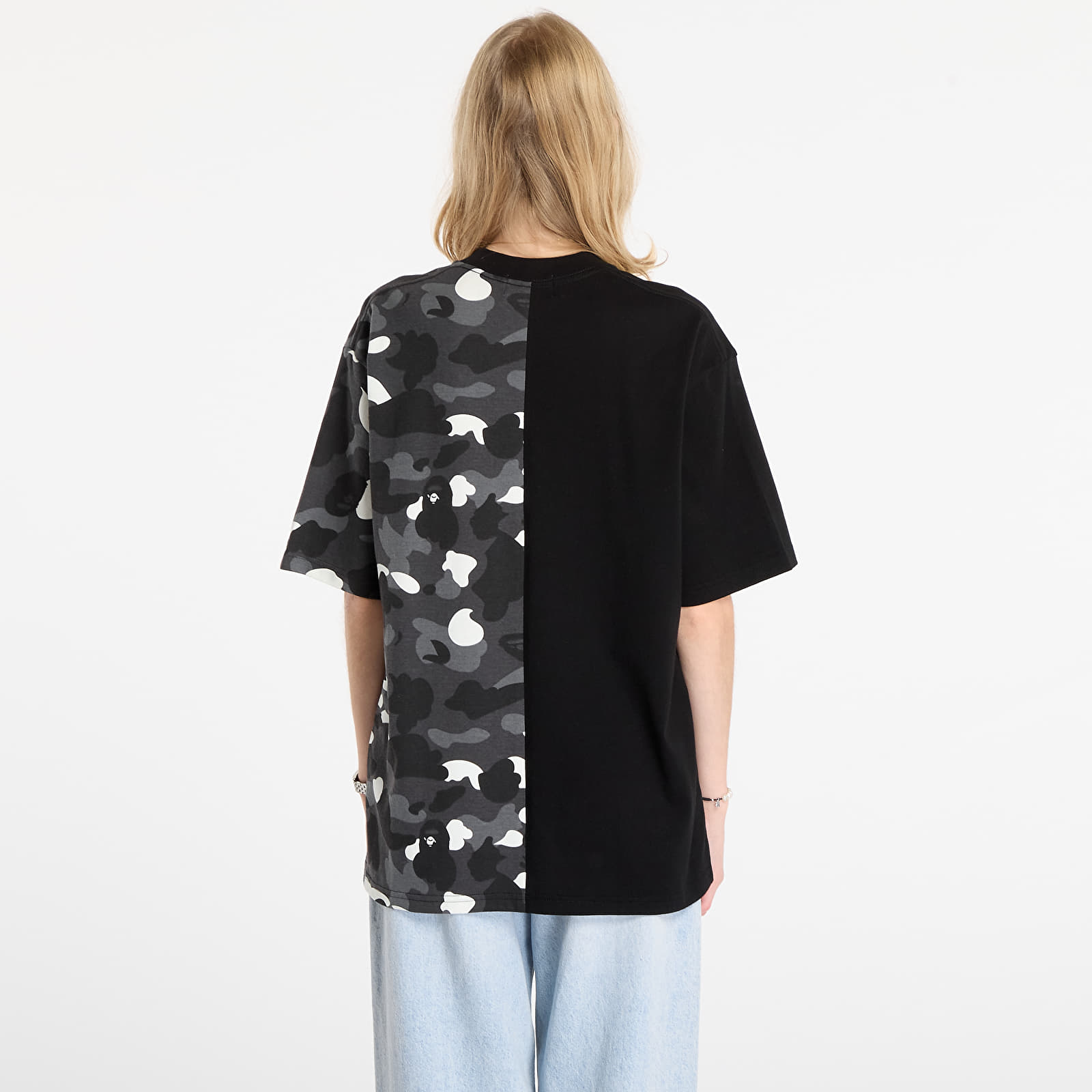 Meeste T-särgid A BATHING APE City Camo Tiger Shark Relaxed Fit Tee UNISEX Black