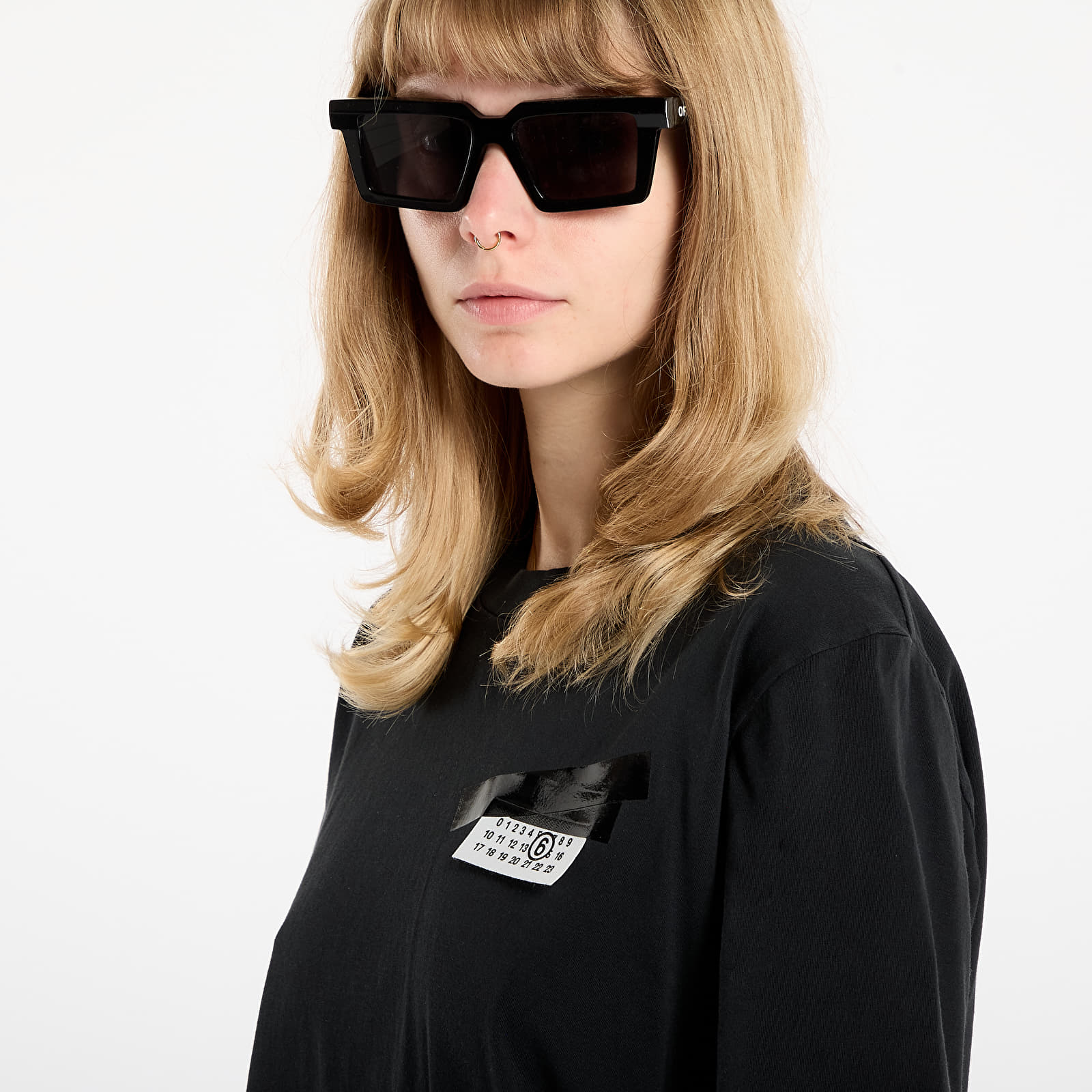 Camisetas de mujer MM6 Rtw Show T-Shirt Black