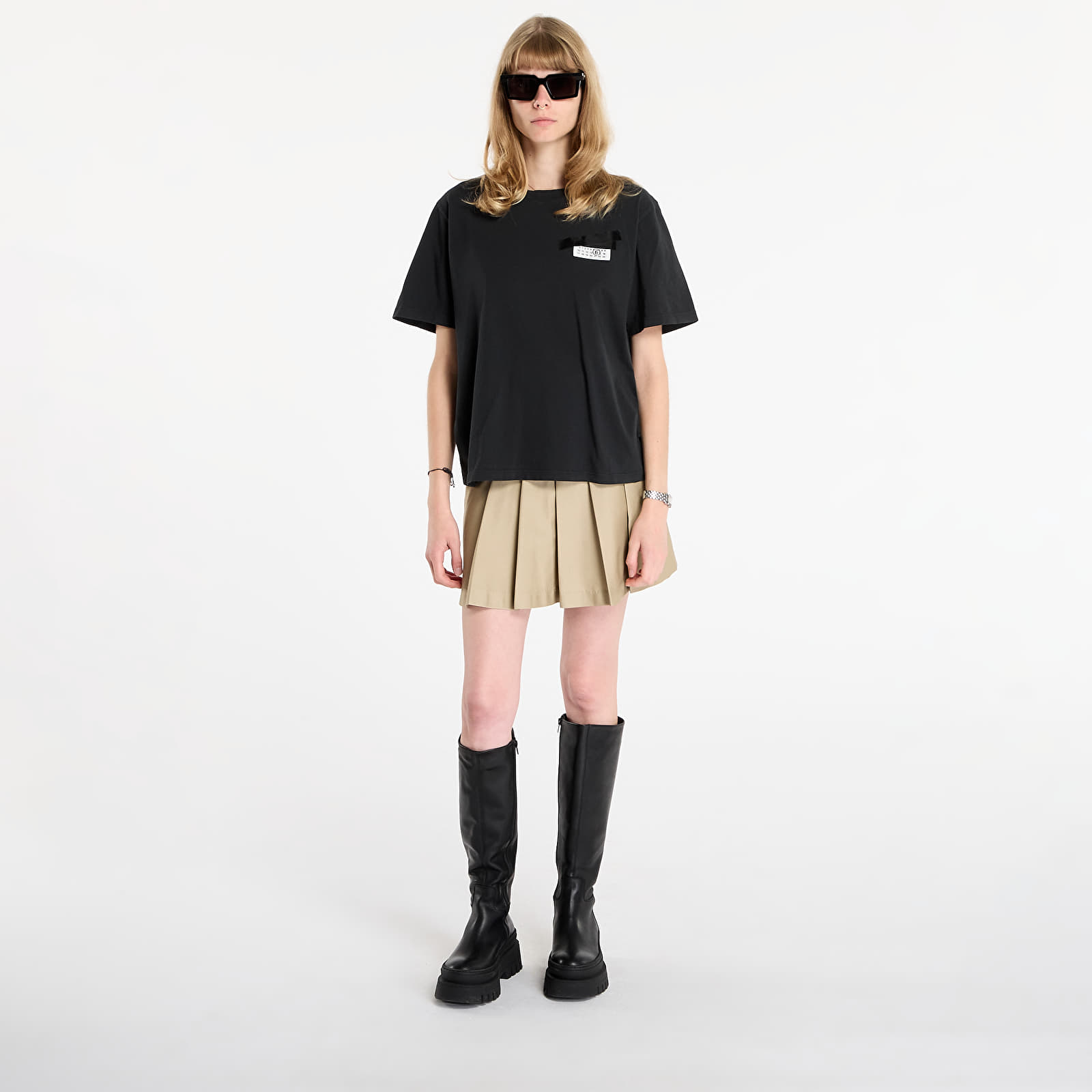 Camisetas de mujer MM6 Rtw Show T-Shirt Black