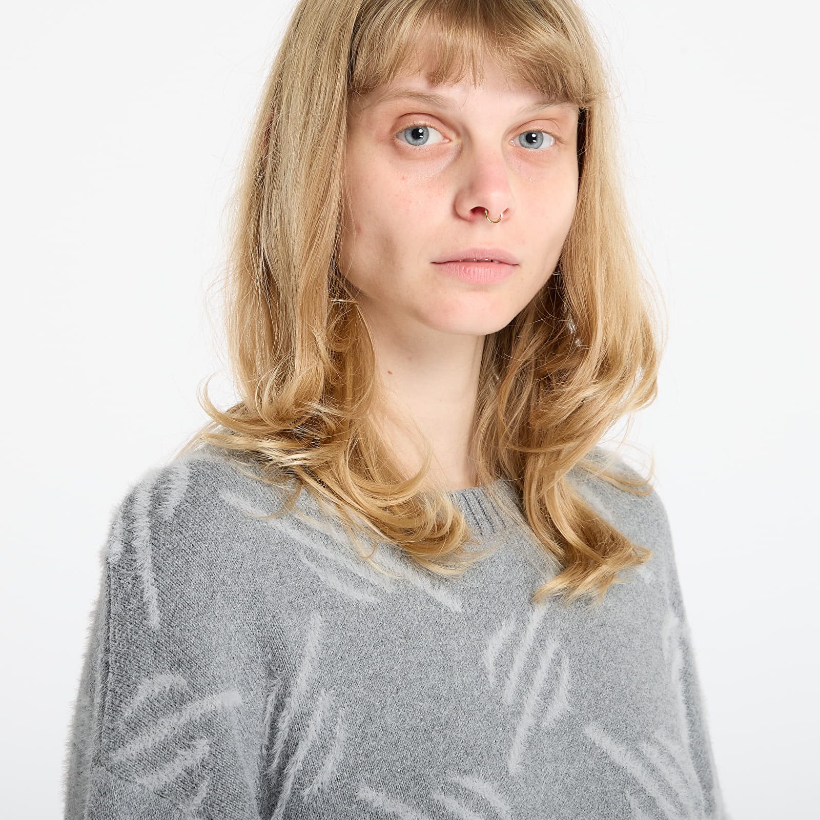 Naiste kampsunid Daily Paper Tevin Monogram Knit Sweater Grey
