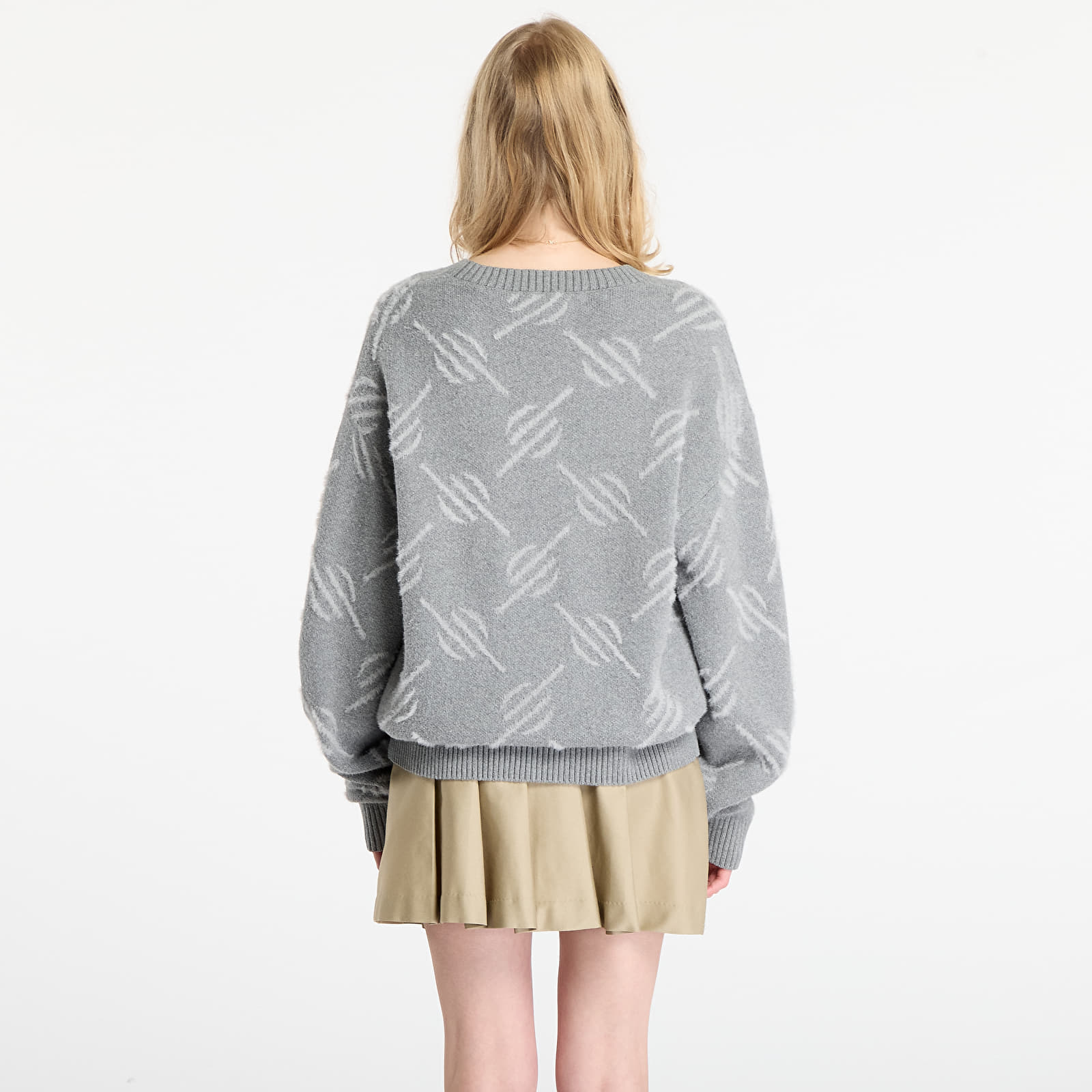 Naiste kampsunid Daily Paper Tevin Monogram Knit Sweater Grey